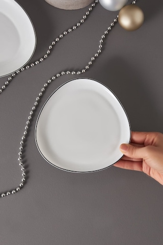 Karaca Agata Opal Cam Pasta Tabağı 18 Cm