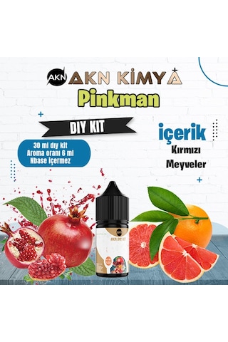 Pinkman Dıy Kit Kırmızı Meyveler Gıda Aroması %20 Oranda Aroma İçerir Hazır Değildir 30 Ml