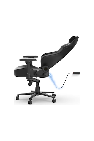 Dxracer Martıan Serisi Deri Oyun Koltuğu, 4d Kolçaklar, 4d Entegre Bel Desteği, 90 135 Sırt Yatma Desteğ Siyah