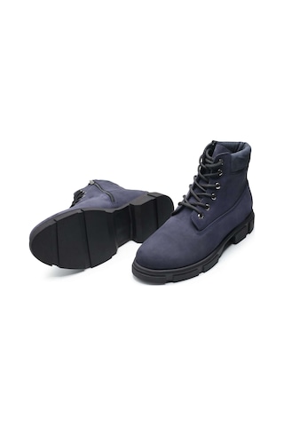 Costo Shoes Büyük Numara Erkek Bot Rahat Geniş Kalıp Lacivert