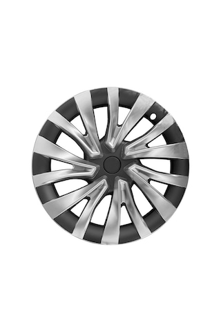 Tesla Model 3 Soul Jant Kapağı - 18 İnç - Siyah Gümüş - 4 Adet Set