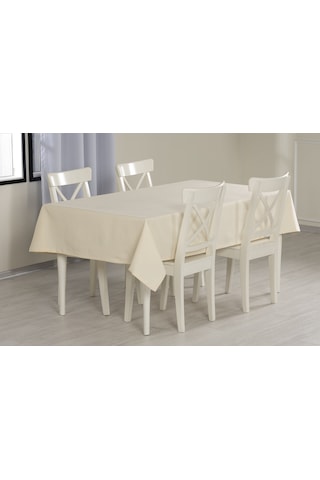 Düz Masa Örtüsü Ekru