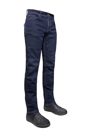 The Biker Jeans City Biker Cold Killer Dark Blue Korumalı Motosiklet Kot Pantolonu Mavi