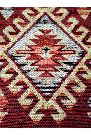 40x40 Kilim Sandalye Ve Koltuk Minderi, kırmızı