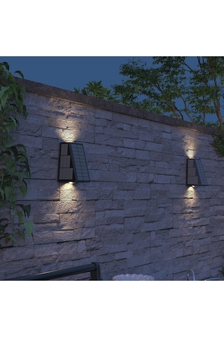 Matera Güneş Enerjili Duvar Lambası, Yukarı Ve Aşağı Dış Aydınlatma, Güneş Enerjili Bahçe Lambası
