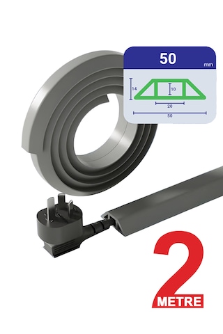 Greentech Esnek Kablo Kanalı Gri / Gt-kk07