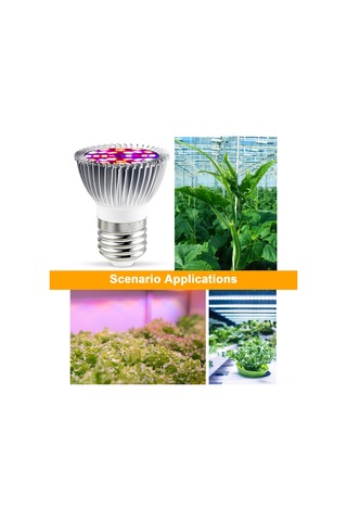 Xindoker Bitki Büyüme Lambası - E27 Full Spektrum Led Ampul 18/28 Led Seçenekli Diğer