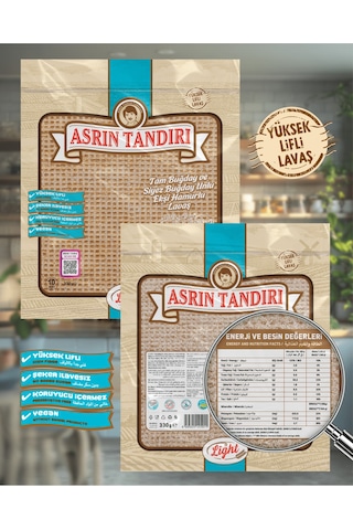 1 Paket Ekşi Hamurlu Tam Buğday Lavaş Ekmeği