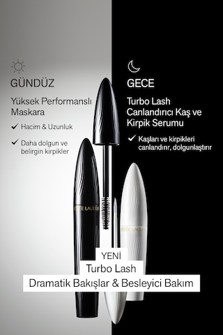 Estee Lauder Turbo Lash Canlandırıcı Güçlendirici ve Besleyici Kaş ve Kirpik Gece Serumu 6 ML
