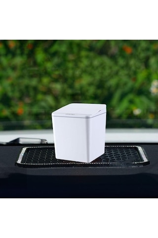 Pazly Suntek Sensör Ofis Mutfak Kovası Için Çöp Beyaz Banyo Araba Akıllı 6l Oj Beyaz