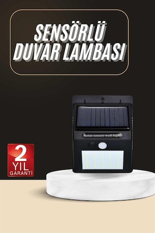 Solar Dekoratif Lambası Sensörlü Led Işık Bahçe Aydınlatma - Lisinya Diğer