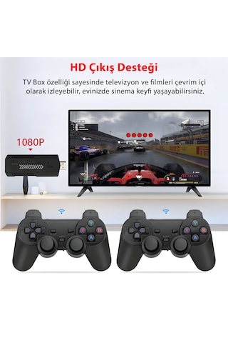 X2 Plus Game Stick Güncellenmiş Sürüm Oyun Kartı İyileştirilmiş, Retro i Oyun Konsolu