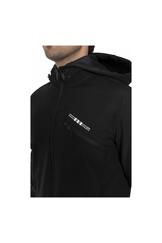 Crozwise Erkek Softshell Mont Siyah