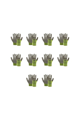 Mafel Mf-82/83 Pütürlü Neon Yeşil Lateks İş Güvenlik Eldiven - 10/xl - 10 Çift - Paket