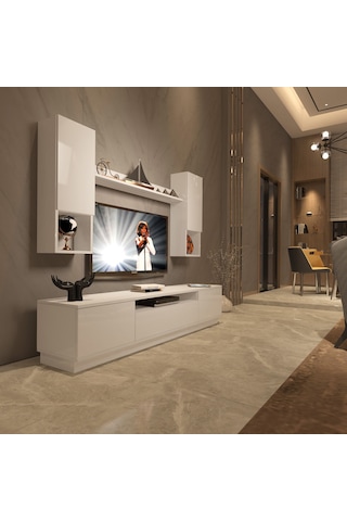 Decoraktiv Trendstyle 5das Mdf Tv Ünitesi Tv Sehpası Beyaz