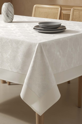 Damascus Krem Masa Örtüsü 160x220 Cm Çok Renkli