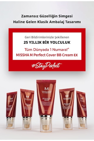 Missha Yoğun Kapatıcılık Sunan BB Krem M Perfect Cover BB Cream Ex No: 21 20 ML