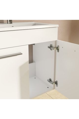 VitrA Ardea Banyo Dolap Seti 60 Cm Parlak Beyaz 75023 Parlak Beyaz