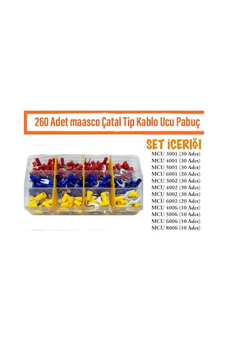 325 Ad Maasco Izoleli Çatal Terminal Pabuç 1.5-6 Mm Yyt-7 Sıkma Hs-700D Ekle