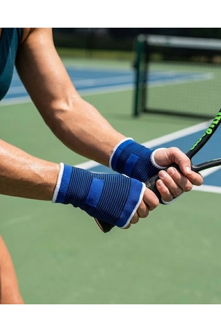 Znv Zenvia Mey İthalat 2 Adet Sporcu Bilek Desteği Esnek Nefes Alabilir Örgü Tasarım Znv2025 Cmn