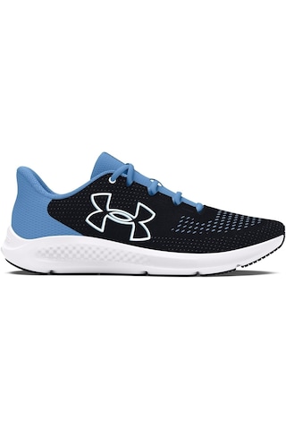 Under Armour Kadın Ua Charged Pursuit 3 Big Logo Koşu Ayakkabısı Mavi Siyah 3026523-004 Mavi