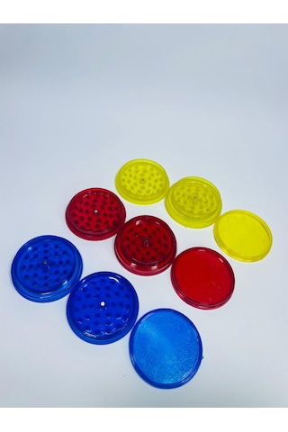Plastik TutunÖğütücü 3parça Grinder //3adet-3renk