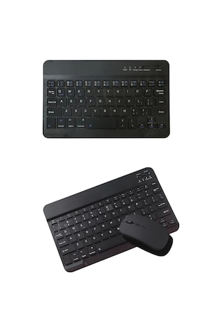 Hubrendy Kablosuz Bluetooth Klavye Mouse Seti Wireless Sessiz İnce Tasarım Çoklu Uyumlu