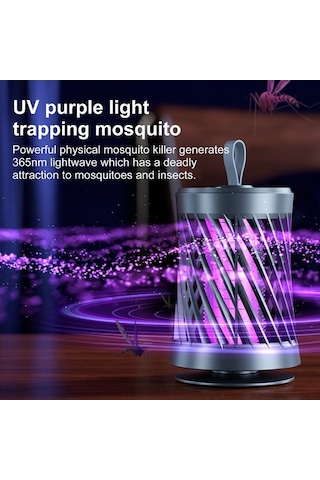 Besthome1 Ev İçi Batarya Li Yeşil Siğirlik: 365nm Mor Işık+nefes Taklit, Şok Ve Isınma Işığı, Kolay Montaj