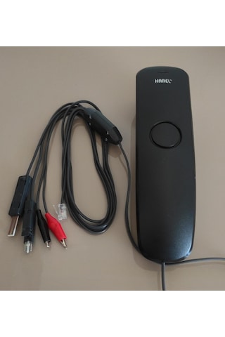 Karel Test Ve Muayene Telefonu Siyah Füme Kesmeli Kesmesiz Test Kablolu