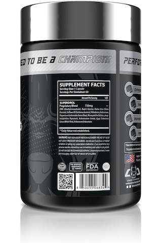Core Champs Super Drol Choline Dmae , Acety L-carnitine , Ajuga Turkesteron 60 Caps - By Kai Greene Aromasız