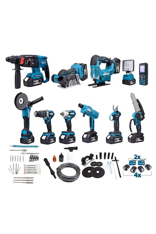 Dawreek 36V36 Akülü Vidalama Seti 11'li Mavi