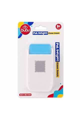 Bu-bu Şekilli Delgeç Pul 25,1x25,4 Mm De0032 Mavi-beyaz