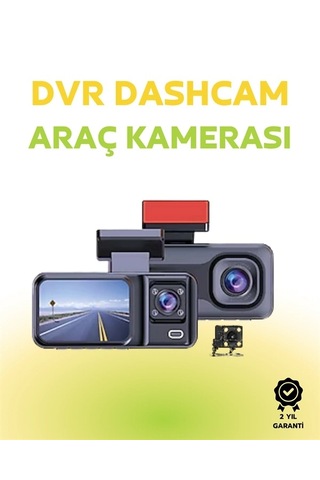 Hubrendy  1080p Ön, 720p Arka Ve İç Kamera İle %100 Kapsama Gece Görüşlü Araç Kamerası