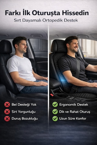 Ford Fiesta 2008 Ve Sonrası Uyumlu Vento Serisi Siyah 2'li Minder Seti
