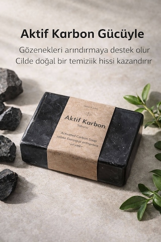 Aktif Karbon Özlü Cilt Bakım Sabunu - 120 Gr Aktif Karbon