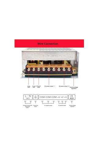 Cortex 24v 10a Metal Kasa Güvenlik Kamera Şerit Led Adaptör - 24 Volt 10 Amper 240w