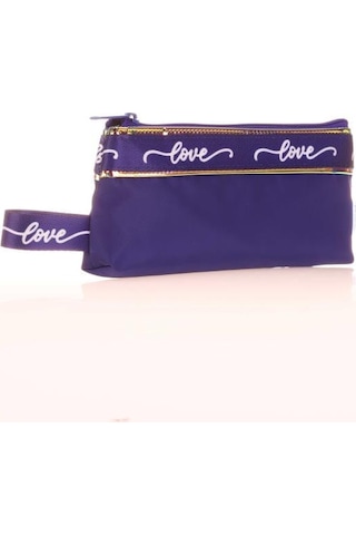 Kaukko Mirror Baggy Kalem Çantası Lacivert K2666