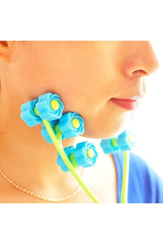 Tineke Yüz Masajı Boyun Ve Yanak  Aleti Manuel   Cilt Bakımı Masaj Aracı Pembe