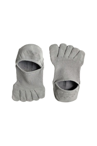 Homyl Koşu Sporları Için Beş Parmak Çorap Hafif Kaymaz İnce Gri