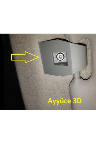 Ayyüce 3d, Ford Focus 2000-2007 Güneşlik Klipsi, 2x, Siyah