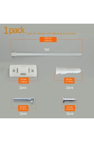 Leezsing 12 Adet Beyaz Ahşap Mobilya Emniyet Kayışı - Yüksek Kaliteli Nilon, Ayarlanabilir Ve Çözülebilir - Ev İçin Mobilya Düşme Engeli Seti