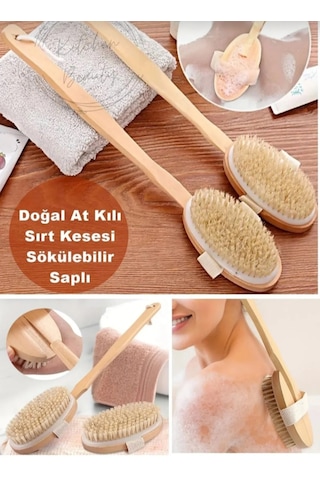 Doğal Atkılı Sırt Ve Vücut Selülit Fırçası