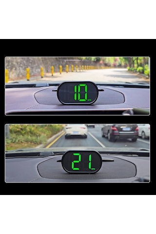 Novahub Araclar Icin Hud Gps Hiz Göstergesi: 3 Inç Buyuk Ekran, Tak Çalıştır, Km/h Veya Mph, Siyah, Beyaz Yeşil