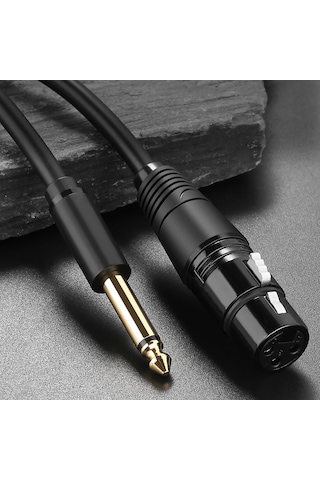 Ugreen 6.5mm Jack to XLR Dişi Mikrofon Ses Bağlantı Kablosu 5 Metre