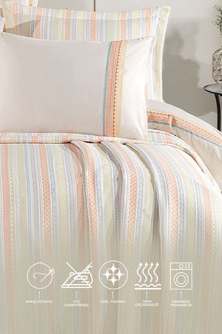 Elart Mellow Modern Çeyiz Paketi 7 Parça 240x250 Cm Tarçın Tarçın