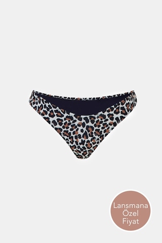 Capetown Leopar Desenli Ortal Belli Bikini Alt Leopar