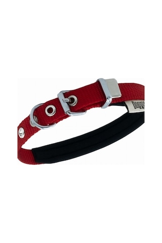 Doggie Konfor Dokuma Köpek Boyun Tasması Kırmızı 5 x 55 CM 65 CM Kırmızı