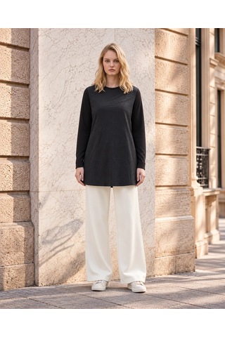 Nuss Siyah 3041 Tunik