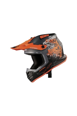 Acerbis Profıle Çocuk Kask Turuncu Siyah Turuncu