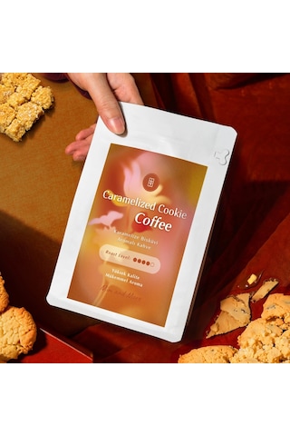 Mim And More Caramelized Cookie Coffee Karamelize Kurabiye Aromalı Kahve Çekirdek Kahve 200 G